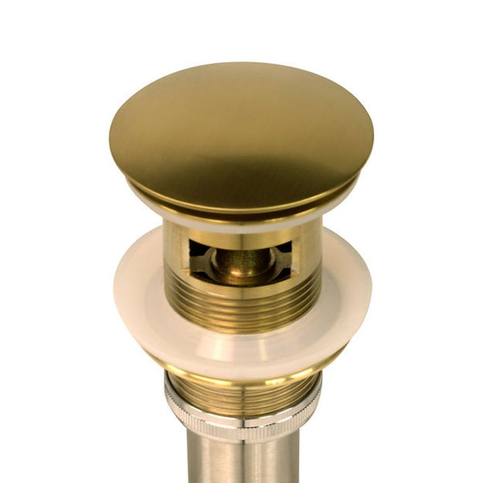 Nantucket Sinks Brushed Gold Finish Umbrella Drain With Overflow NS-UDBG-OF