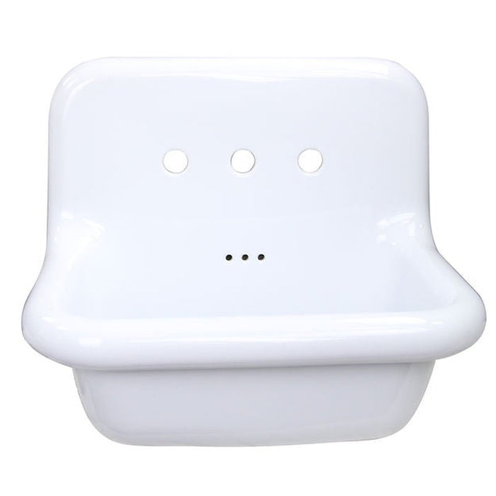 Victorian Collection Nantucket Sinks Fireclay Utility Sink in all white