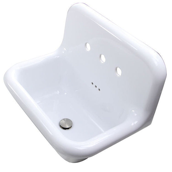 Victorian Collection Nantucket Sinks Fireclay Utility Sink in all white