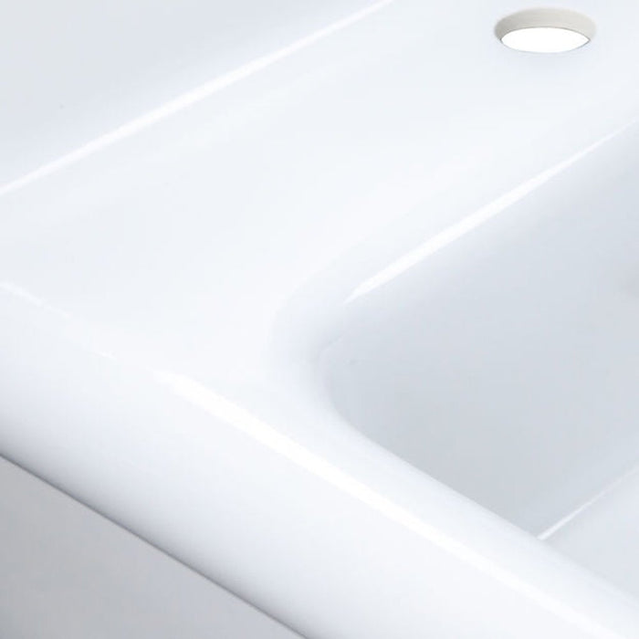 Victorian Collection Nantucket Sinks Fireclay 30's Style Sink in white with a White Bottom