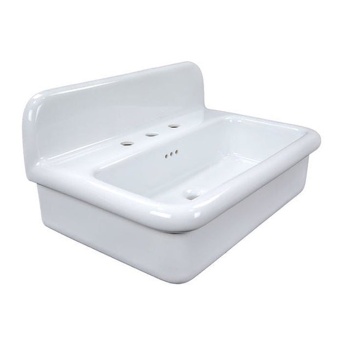 Victorian Collection Nantucket Sinks Fireclay 30's Style Sink in white with a White Bottom