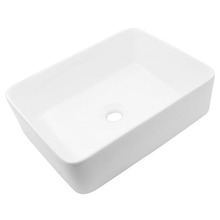 Brant Point Collection Nantucket Sinks Rectangle White Vessel Sink NSV105