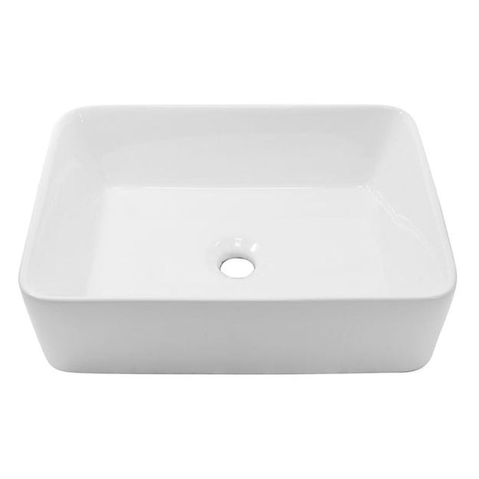 Brant Point Collection Nantucket Sinks Rectangle White Vessel Sink NSV105