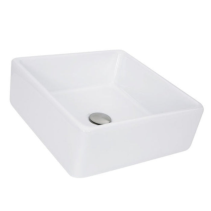 Brant Point Collection Nantucket Sinks Square White Vessel Sink NSV107A