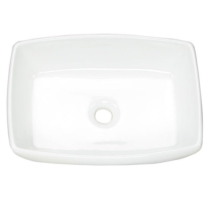 Brant Point Collection Nantucket Sinks Rectangle White Vessel Sink NSV1913