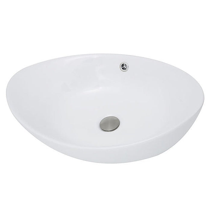 Brant Point Collection Nantucket Sinks Oblong White Vessel Sink NSV305