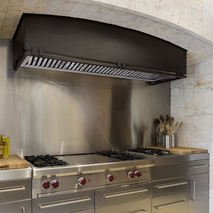 54“ Range Hood Insert, Ultra Quiet Stainless Steel 8" Ducted with 600 CFM Powerful Suction-NX-19IL-54