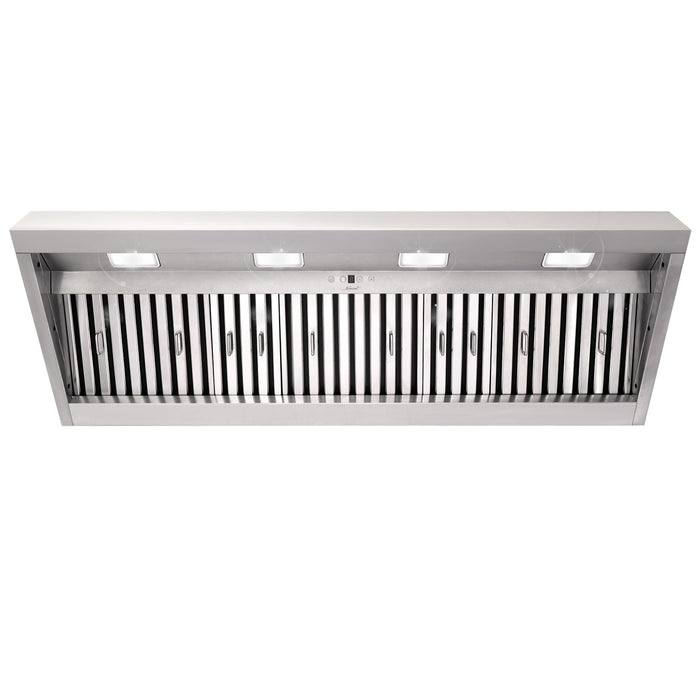 54“ Range Hood Insert, Ultra Quiet Stainless Steel 8" Ducted with 600 CFM Powerful Suction-NX-19IL-54
