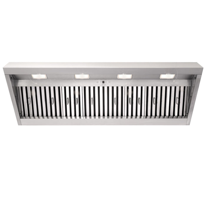 54“ Range Hood Insert, Ultra Quiet Stainless Steel 8" Ducted with 600 CFM Powerful Suction-NX-19IL-54