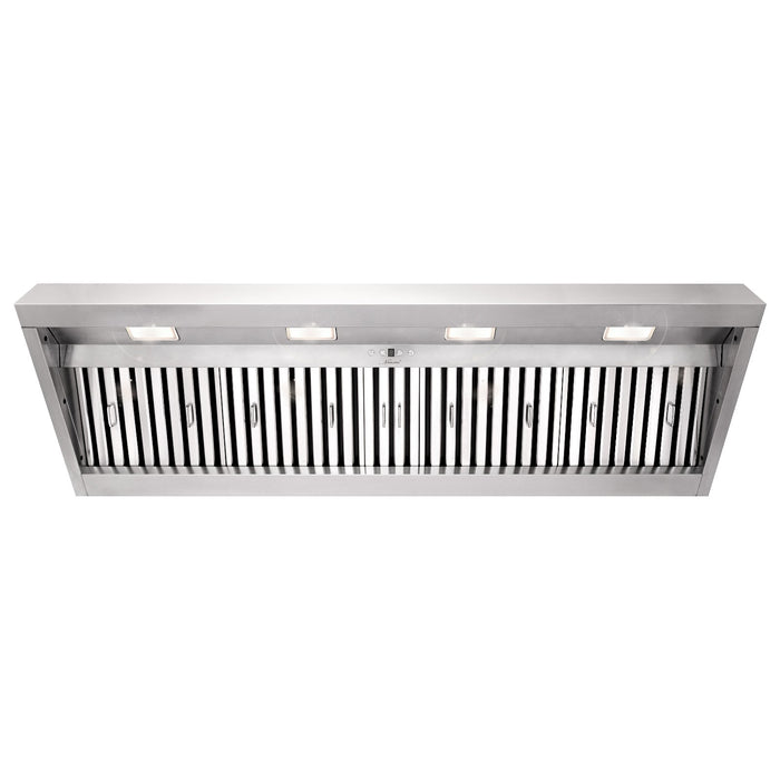 60“ Range Hood Insert, Ultra Quiet Stainless Steel 8" Ducted with 600 CFM Powerful Suction-NX-19IL-60
