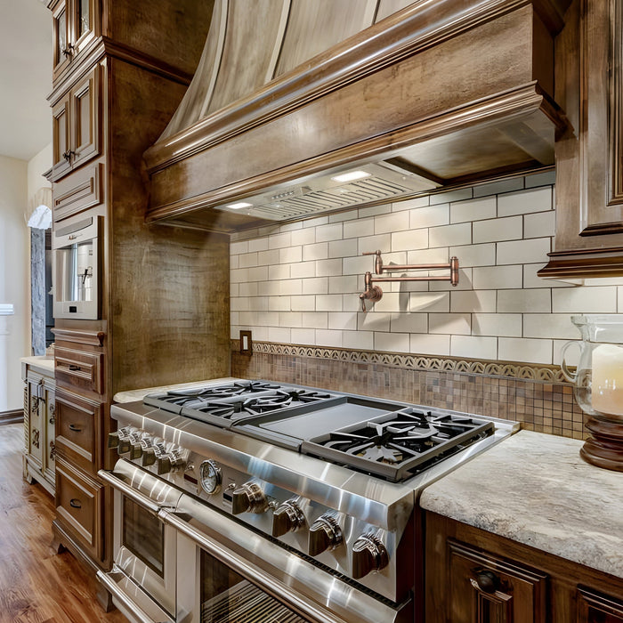 30“ Range Hood Insert, 600 CFM Built-in Stainless Steel Kitchen Hood with LED Lights - NX-HOOD-30