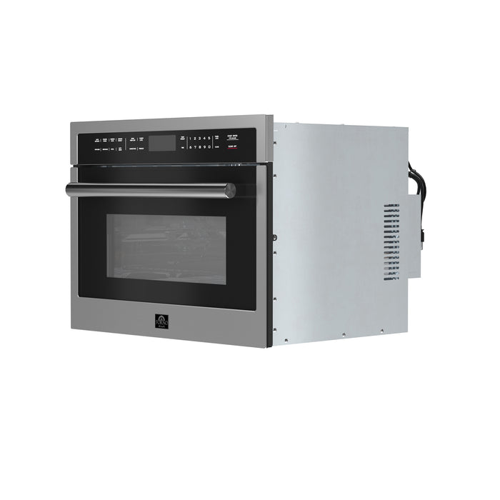 Forno Oliena 24-Inch Compact Oven and 1000 Watt Microwave, 1.6 cu.ft, Convection Oven