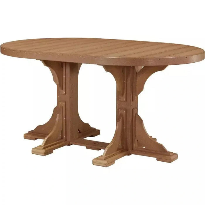LuxCraft 4' x 6' Counter Height Oval Table
