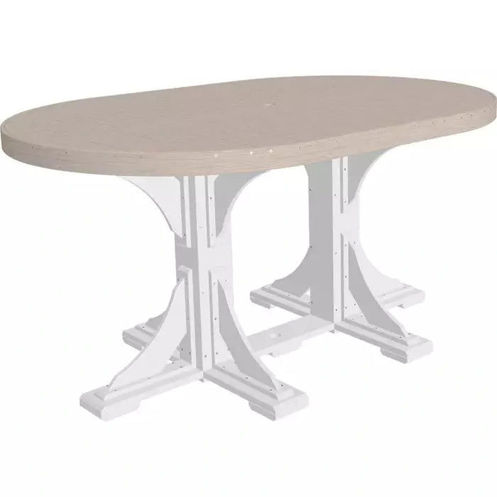 LuxCraft 4' x 6' Counter Height Oval Table