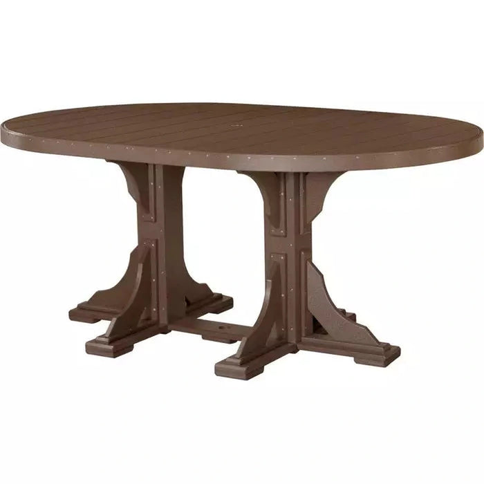 LuxCraft 4' x 6' Counter Height Oval Table