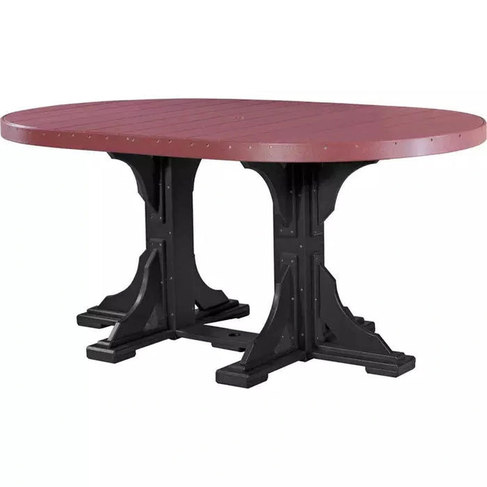 LuxCraft 4' x 6' Counter Height Oval Table