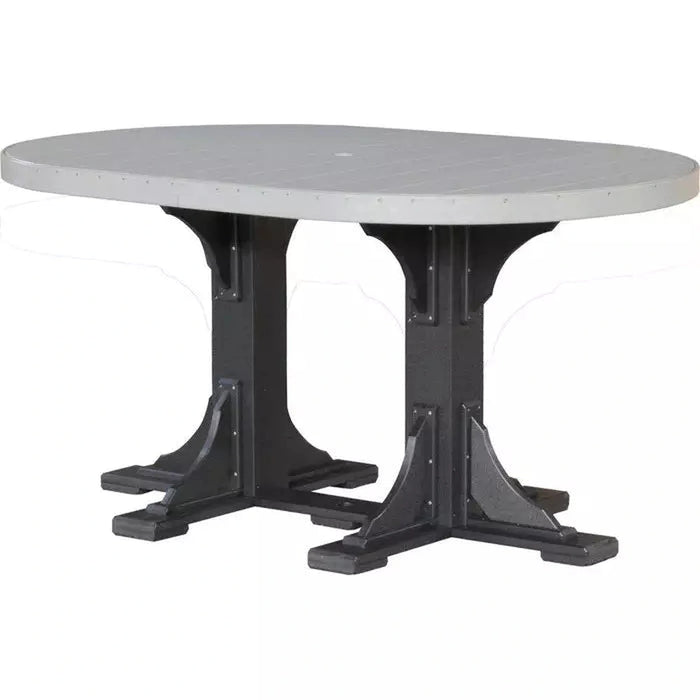 LuxCraft 4’x 6’ Bar Height Oval Table