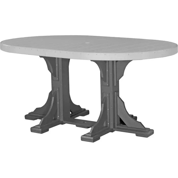 LuxCraft 4' x 6' Counter Height Oval Table