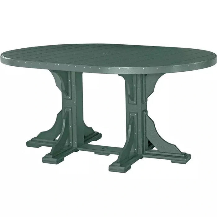 LuxCraft 4' x 6' Counter Height Oval Table
