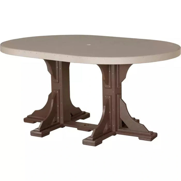 LuxCraft 4' x 6' Counter Height Oval Table