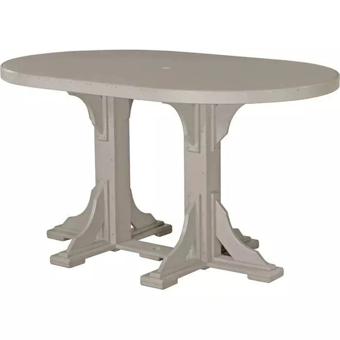 LuxCraft 4’x 6’ Bar Height Oval Table