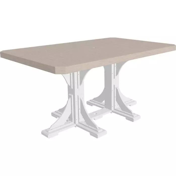 LuxCraft 4' x 6' Counter Height Rectangular Table