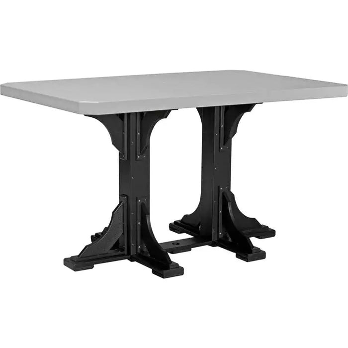 LuxCraft 4' x 6' Bar Height Rectangular Table