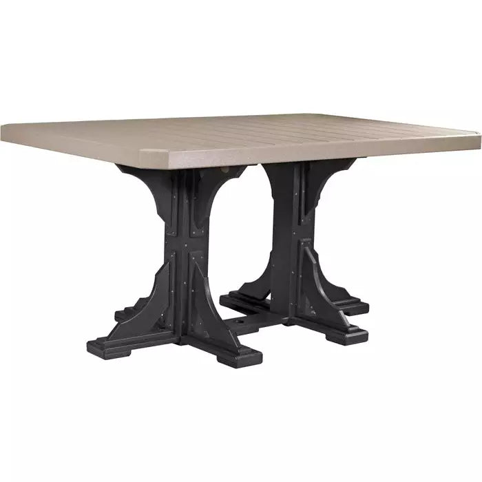 LuxCraft 4' x 6' Counter Height Rectangular Table