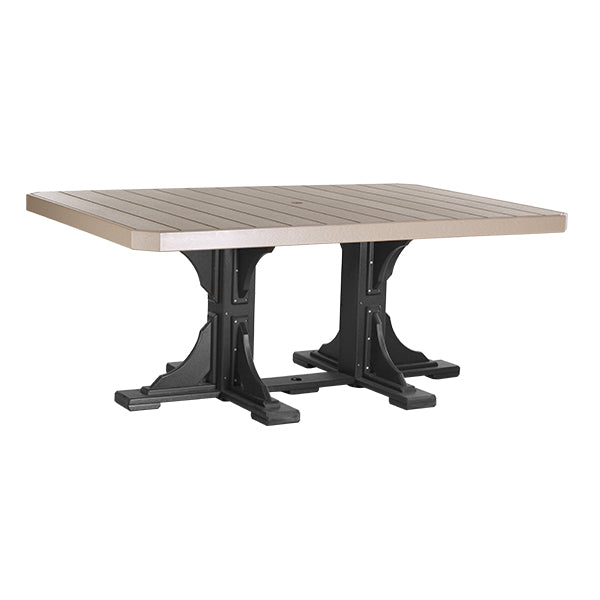 LuxCraft 4' x 6' Dining Height Rectangular Table