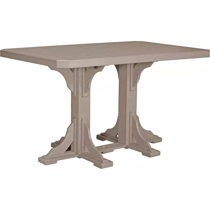 LuxCraft 4' x 6' Bar Height Rectangular Table