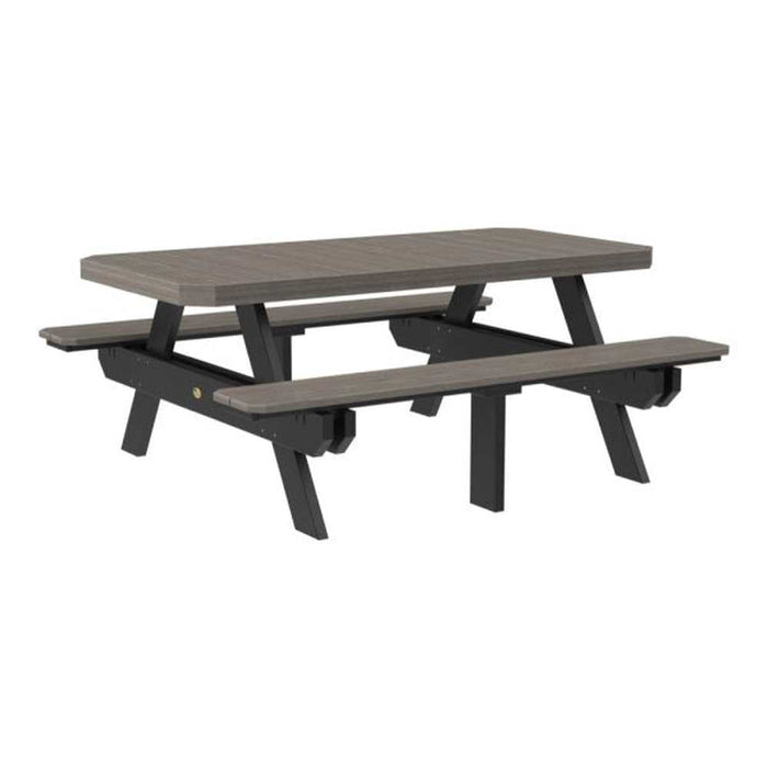 LuxCraft 6' Rectangular Picnic Table