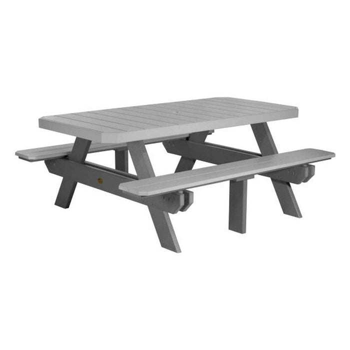 LuxCraft 6' Rectangular Picnic Table