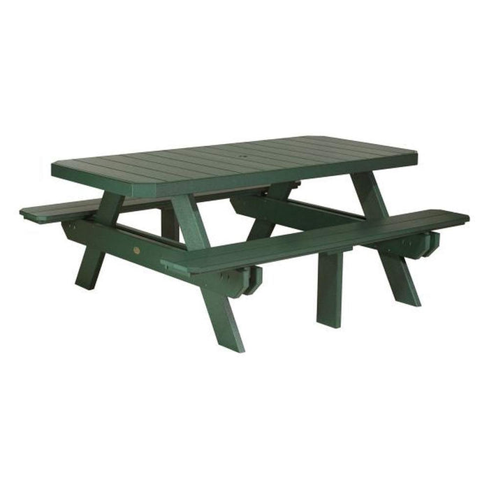 LuxCraft 6' Rectangular Picnic Table