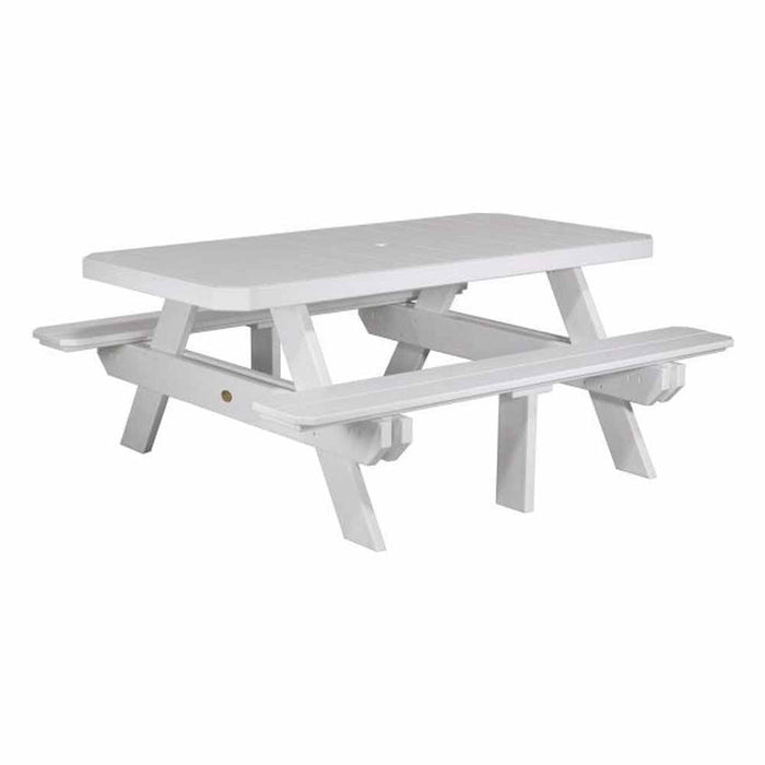 LuxCraft 6' Rectangular Picnic Table