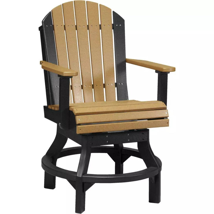 LuxCraft Counter Height Adirondack Swivel Chair
