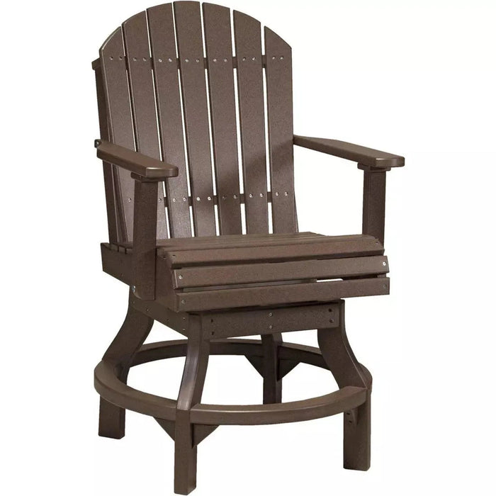 LuxCraft Counter Height Adirondack Swivel Chair