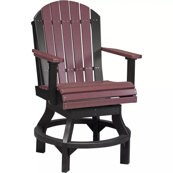 LuxCraft Counter Height Adirondack Swivel Chair