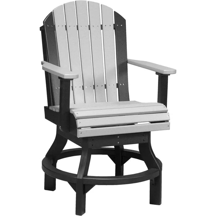LuxCraft Counter Height Adirondack Swivel Chair