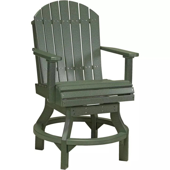 LuxCraft Counter Height Adirondack Swivel Chair