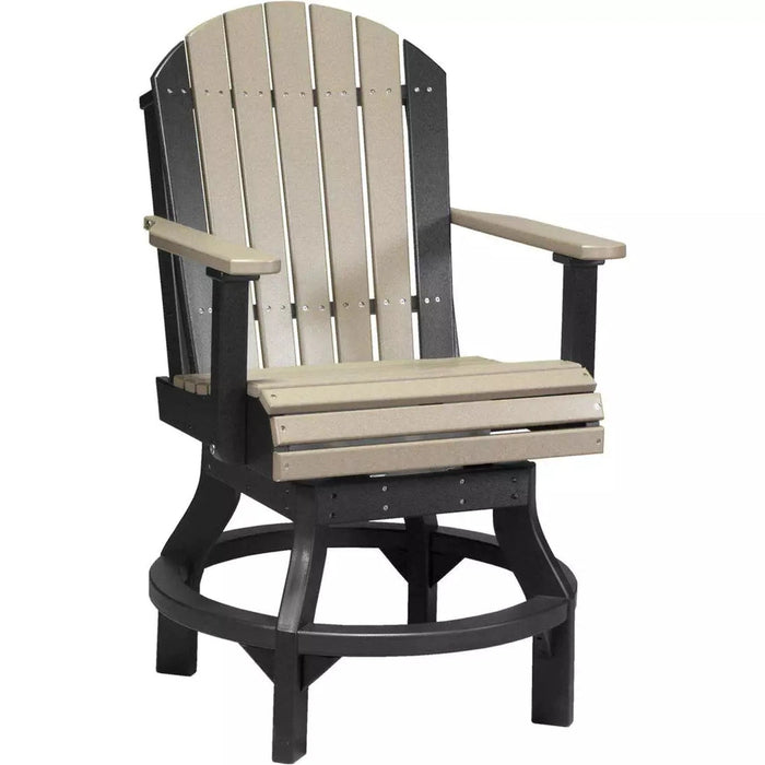 LuxCraft Counter Height Adirondack Swivel Chair