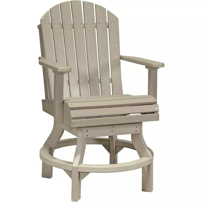 LuxCraft Counter Height Adirondack Swivel Chair
