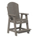 LuxCraft Adirondack Balcony Chair in coastal gray