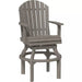 LuxCraft Bar Height Adirondack Swivel Chair Coastal Gray