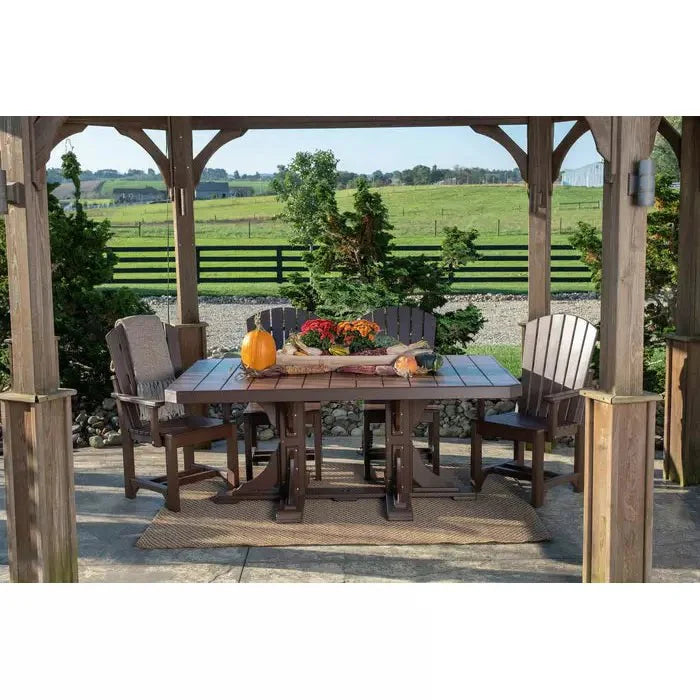 LuxCraft 4' x 6' Counter Height Poly Rectangular Table