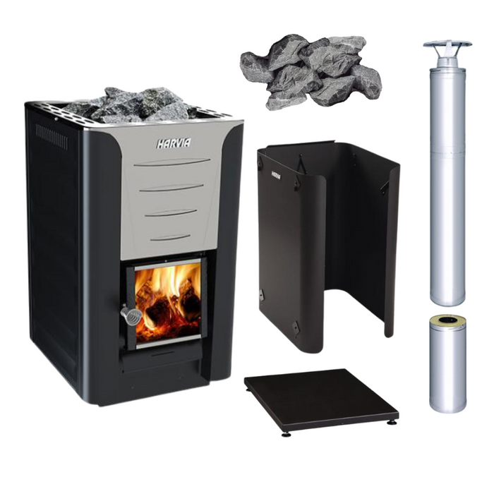 Harvia PRO 26 26kW Sauna Stove Package