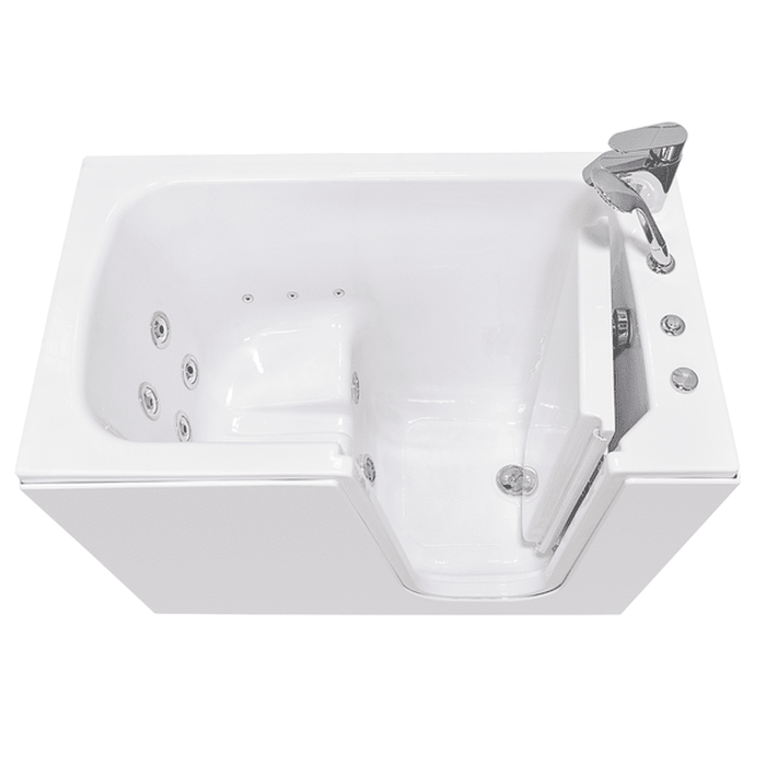 Ella's Bubbles's Bubbles Flow Acrylic Hydro Massage Walk in Tub 28"x48", Right Inward Swing Door, 2 Piece Fast Fill Faucet