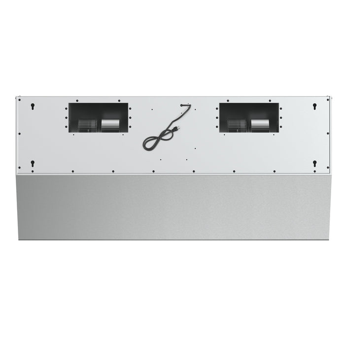 Forno Palazzo 48-Inch Wall Mounted Range Hood, Stainless Steel, Heavy Duty Baffle Filters, Remote Control