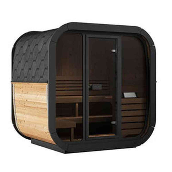 SaunaLife 4-Person Cube-Series Outdoor Home Sauna Kit CL5G