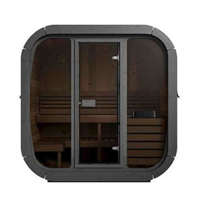 SaunaLife 4-Person Cube-Series Outdoor Home Sauna Kit CL5G