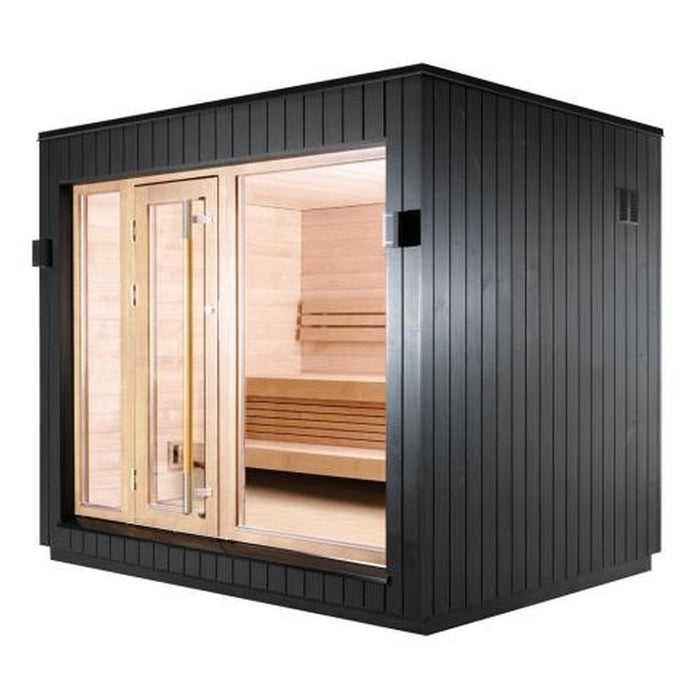 SaunaLife Model G7-L Pre-Assembled Outdoor Home Sauna GARDEN SERIES